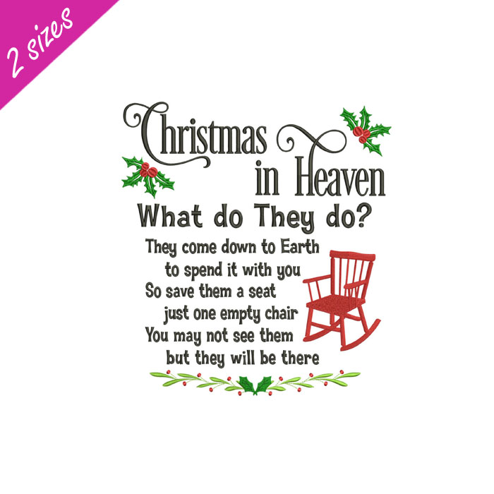 Christmas In Heaven – RG Embroidery Designs