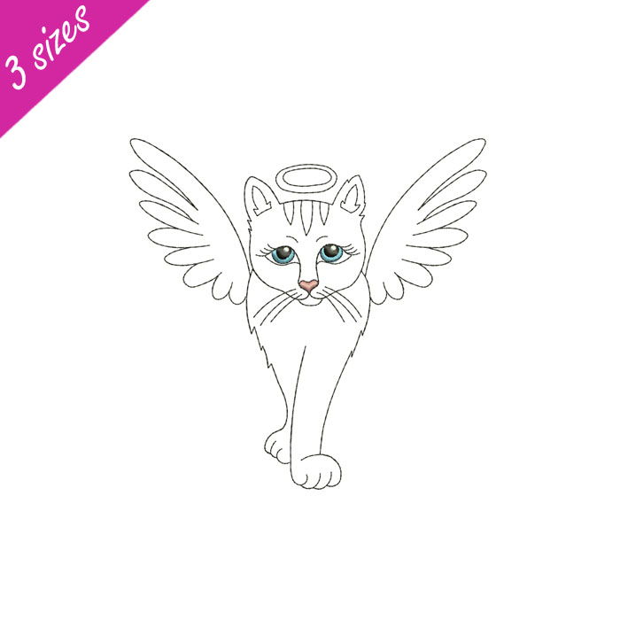 Cat Angel Wings – RG Embroidery Designs