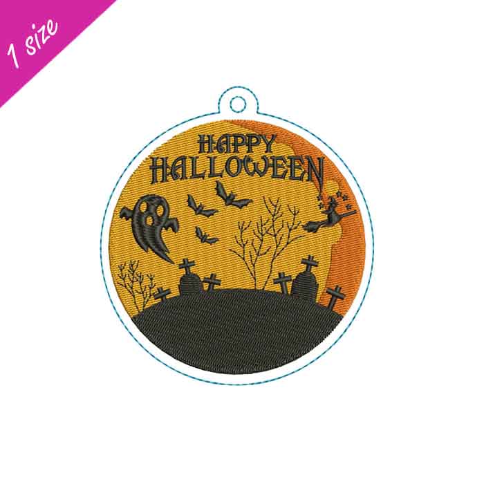 Happy Halloween Ornament – RG Embroidery Designs