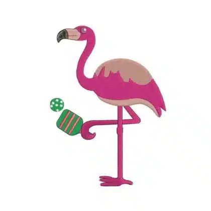 Flamingo With Pickleball